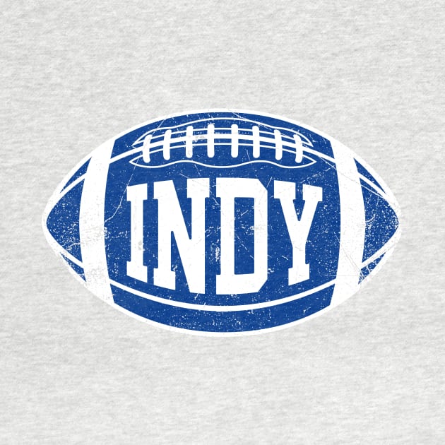 INDY Retro Football - White by KFig21